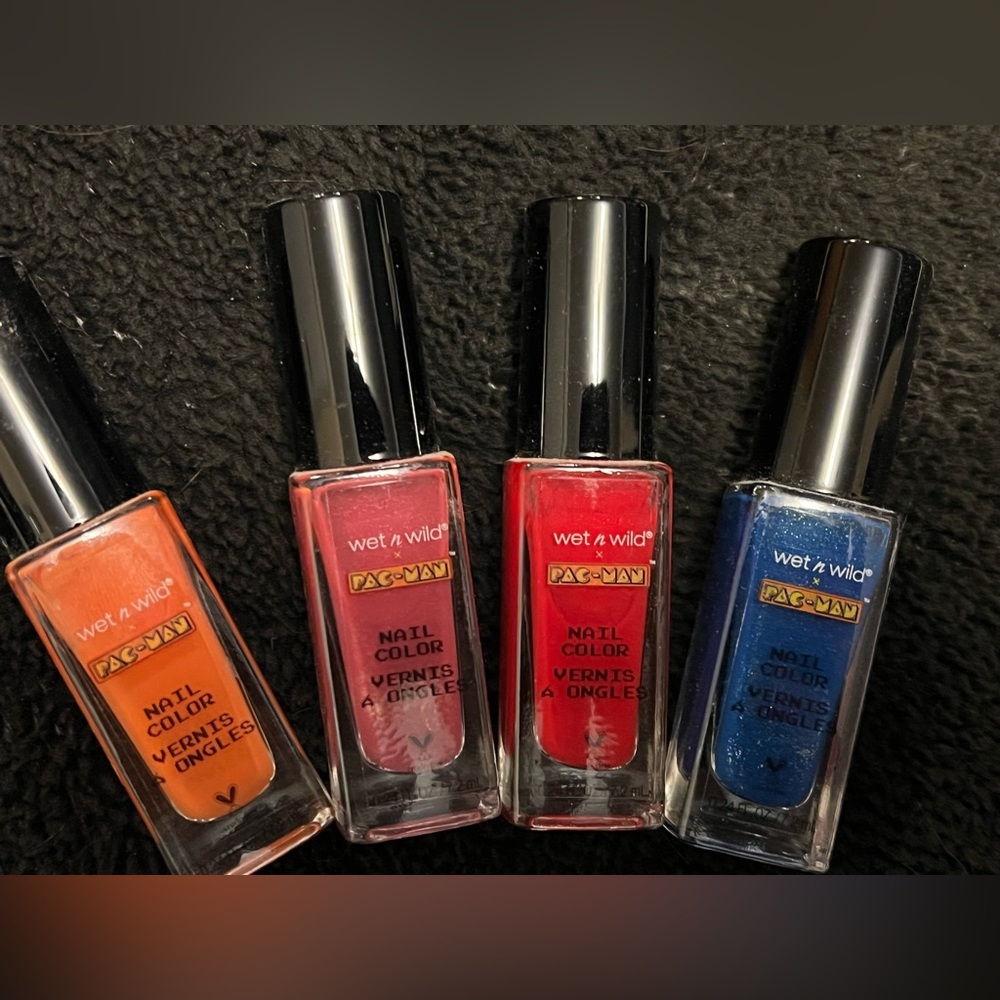 LIMITED EDITION Wet N Wild Pac-man Nail Polishes